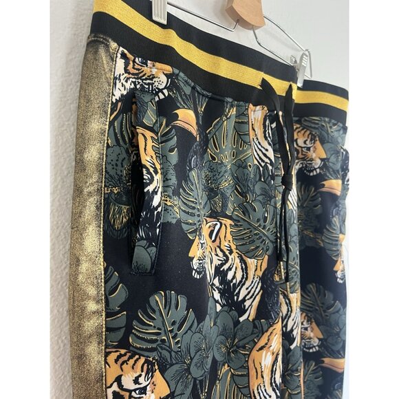 Victorious Mens Green Floral Tiger Track Pants & Jacket Track Suit Set Size 2X - Picture 13 of 16